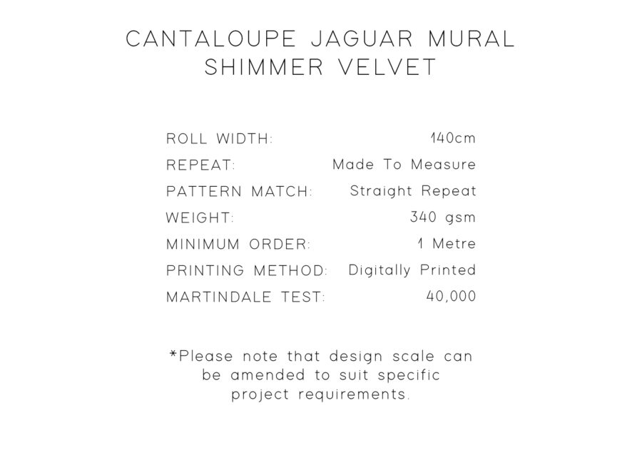 Cantaloupe Jaguar Shimmer Velvet Fabric - Image 4