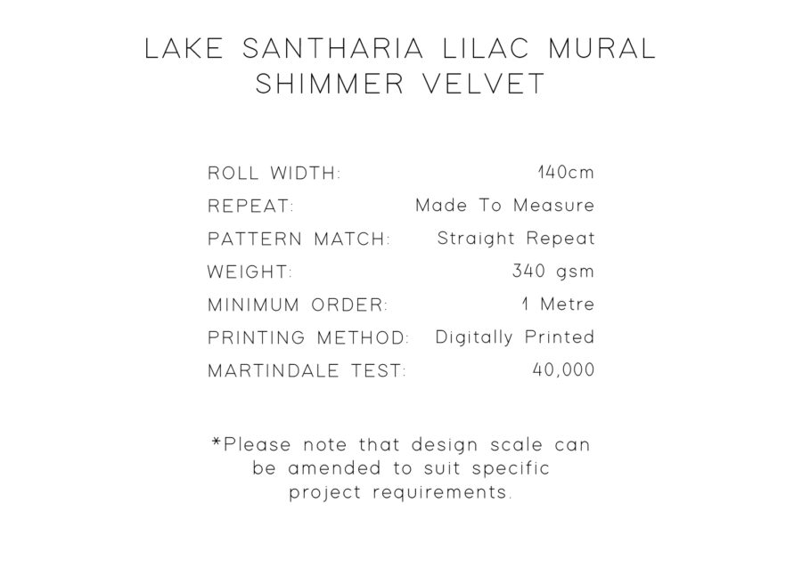 Lake Santharia Lilac Shimmer Velvet Fabric Sample - Image 4