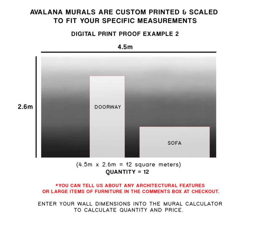 Charcoal Ombre Wall Mural - Image 5