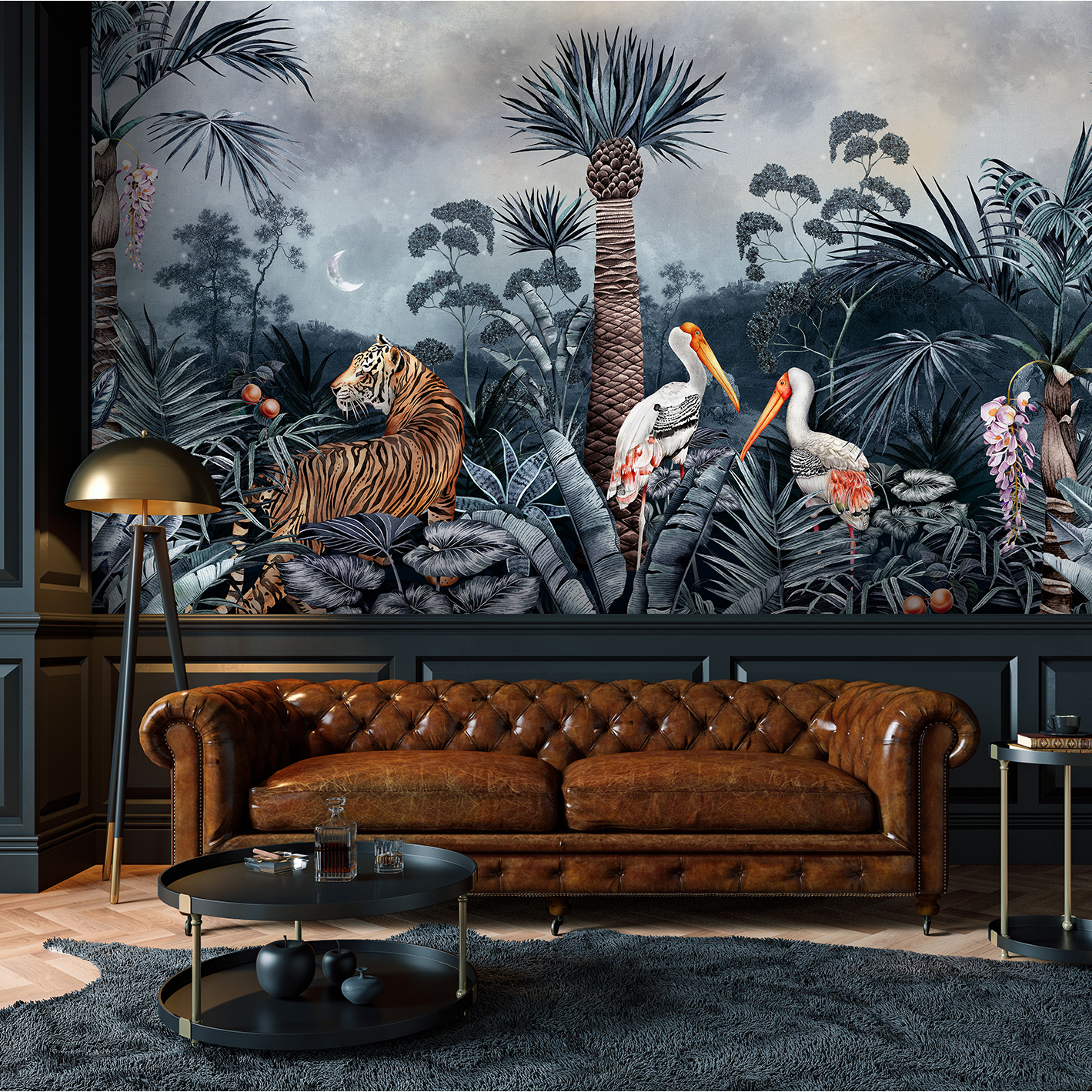 Bespoke handmade wallpaper