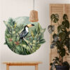 Wall decals are a great way of adding interest and pattern into you home or interior setting without having to wallpaper a full wall. The stunning hand painted Cloud Forest scene from the Costa Rica collection, with it’s lush botanical forms and watercolour toucan make a fantastic piece of art for your walls.