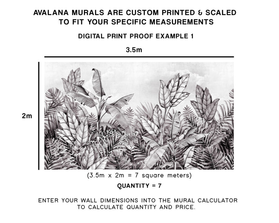 Monochrome Jaguar Wall Mural - Image 5