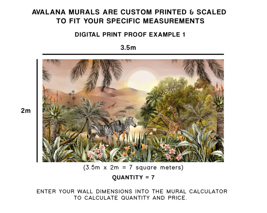 Savanna Sunrise Wall Mural - Image 7