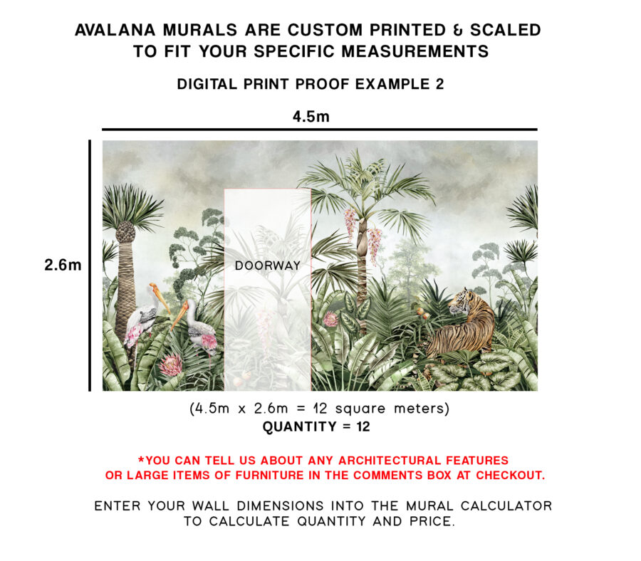 Caspian Jungle Daybreak Wall Mural - Image 6