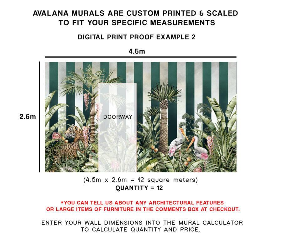 Caspian Stripe Wall Mural - Image 5