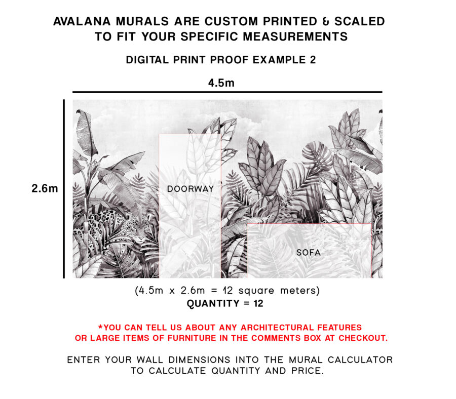 Monochrome Jaguar Wall Mural - Image 6