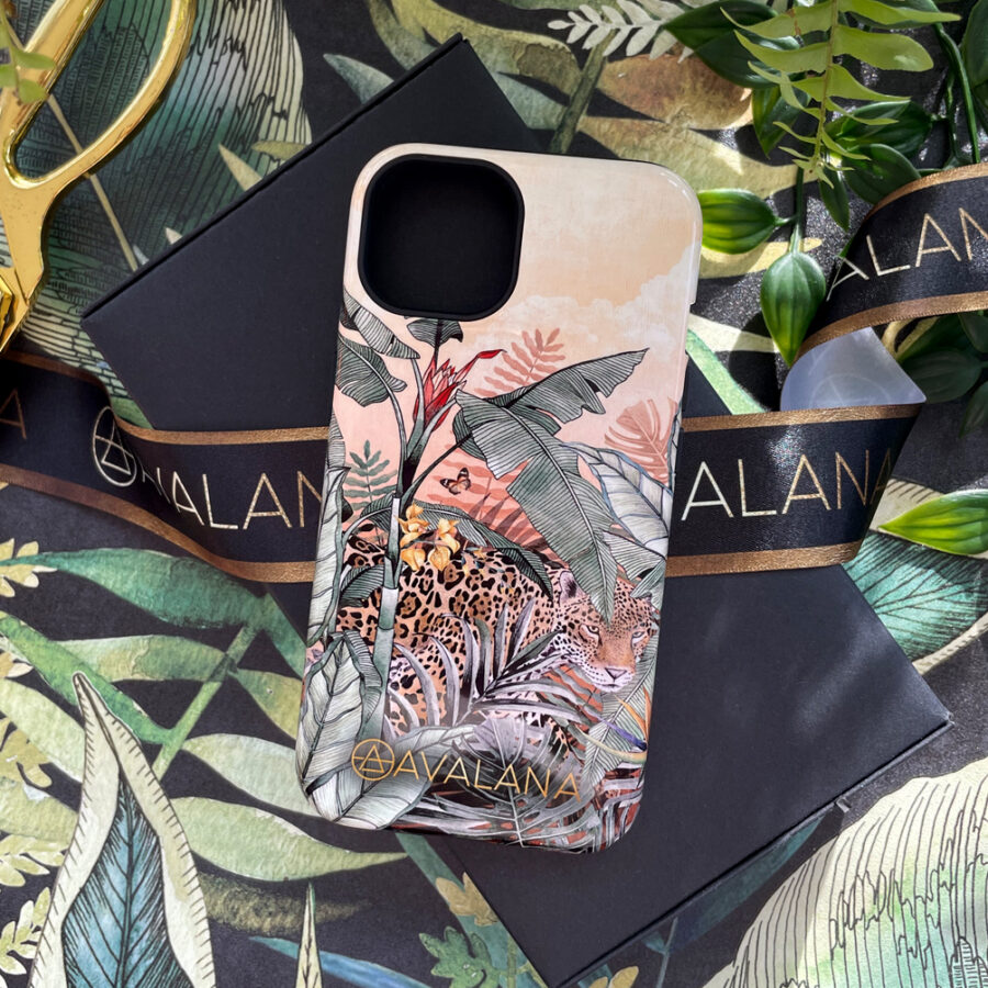 Cantaloupe Jaguar phonecase design with gift wrap