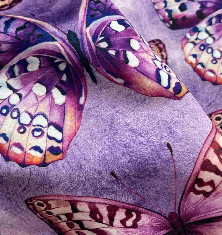 lilac fabric velvet fabric sold by the metre