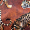 Tigress Copper velvet fabric