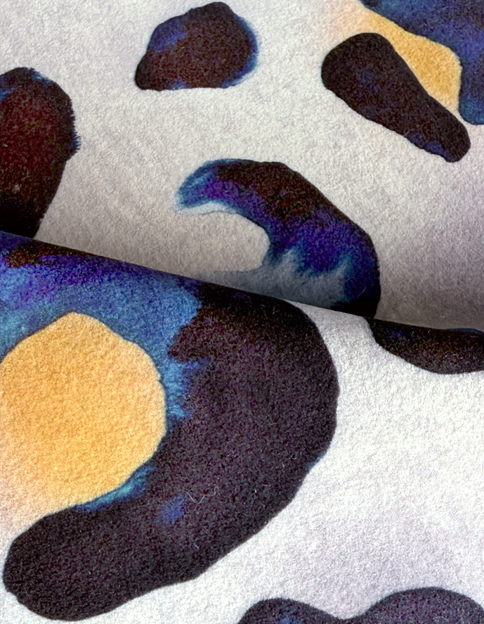 Alternative view of Inky Leo Indigo Recycled Velvet