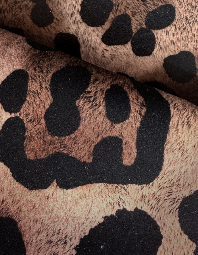 Alternative view of Jaguar Spot Caramel Recycled Velvet