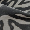 Bold zebra design on a natural linen fabric