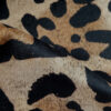 jaguar spot caramel on textured recycled velvet