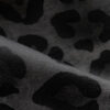 Jaguar spot noir design on oyster linen fabric