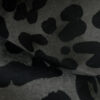 Jaguar spot noir on textured recycled velvet