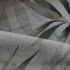 pale jade bamboo printed on natural linen