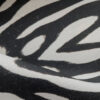bold zebra design on an oyster linen fabric