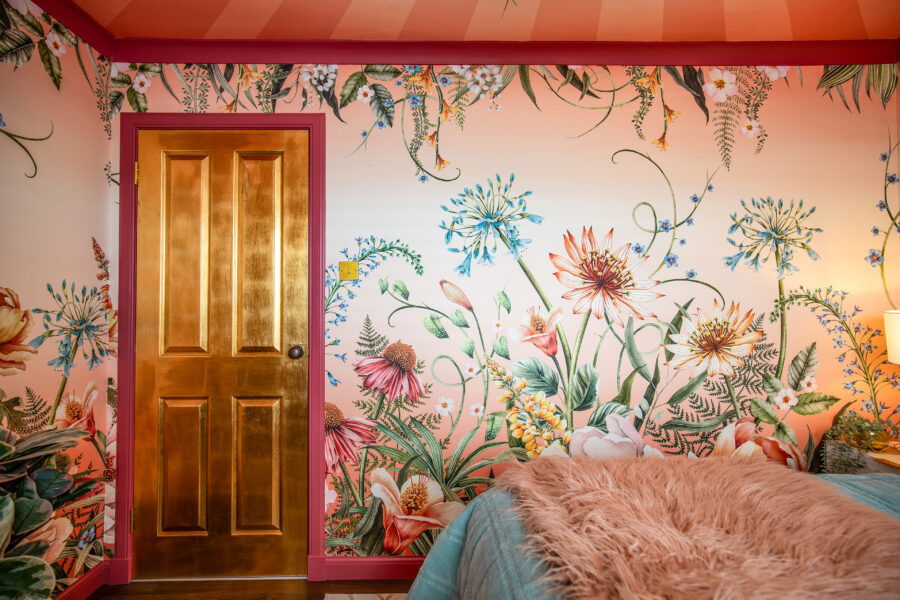 Bodacious Blooms Blush Wall Mural - Image 3