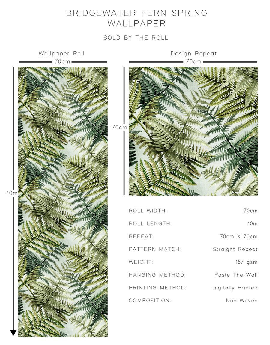 Bridgewater Fern Spring Wallpaper - Image 3