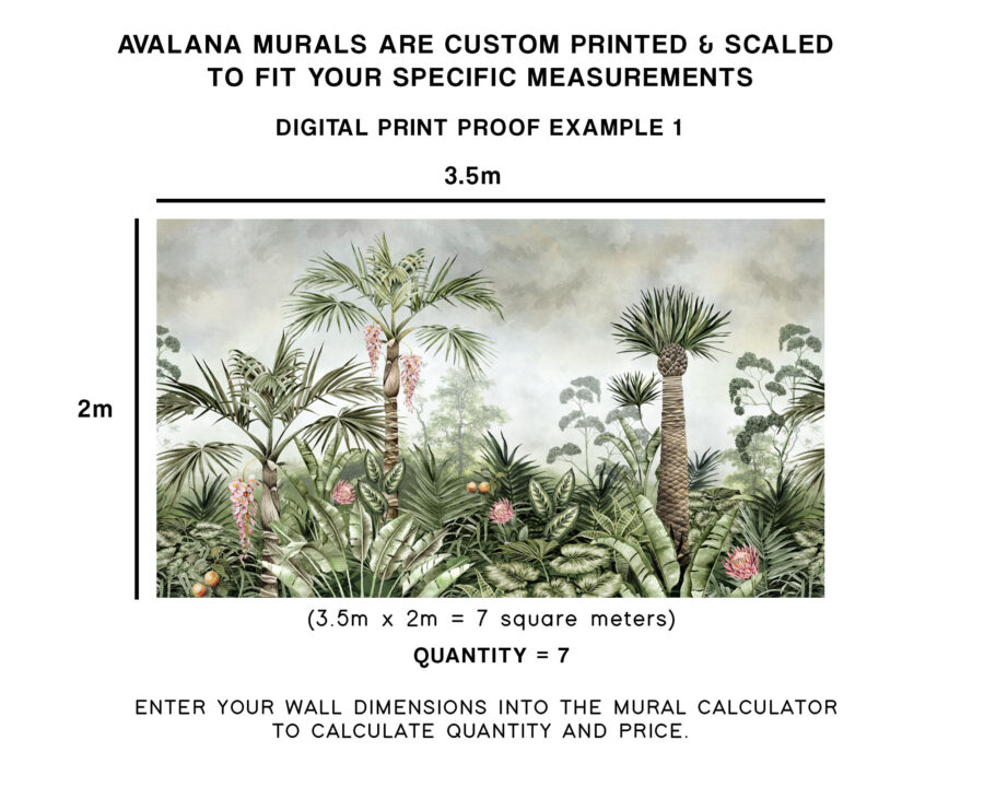 Daybreak Jungle Landscape Wall Mural - Image 4