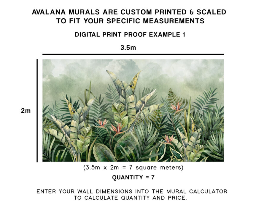 Cloud Forest Landscape Wall Mural - Image 4