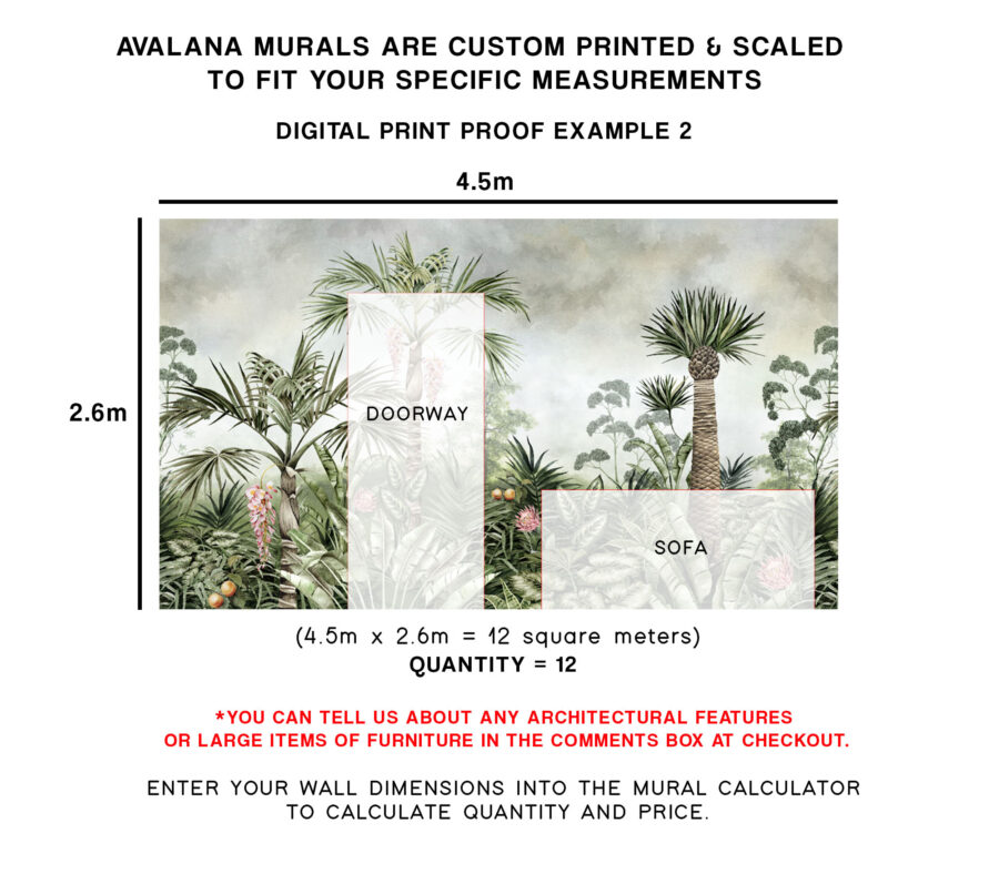 Daybreak Jungle Landscape Wall Mural - Image 5
