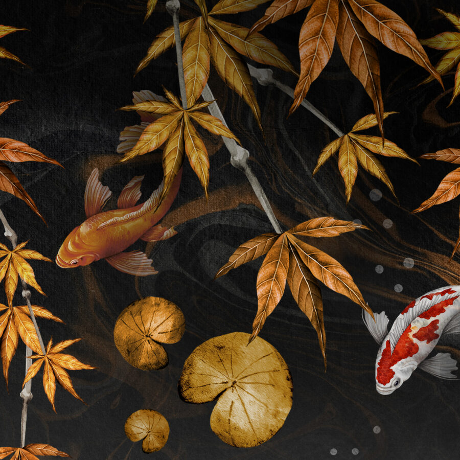 Koi Kuro Wall Mural Sample - Image 3
