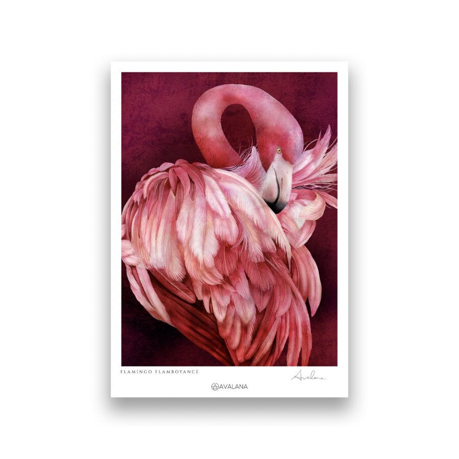 Flamingo Flamboyance Art Print