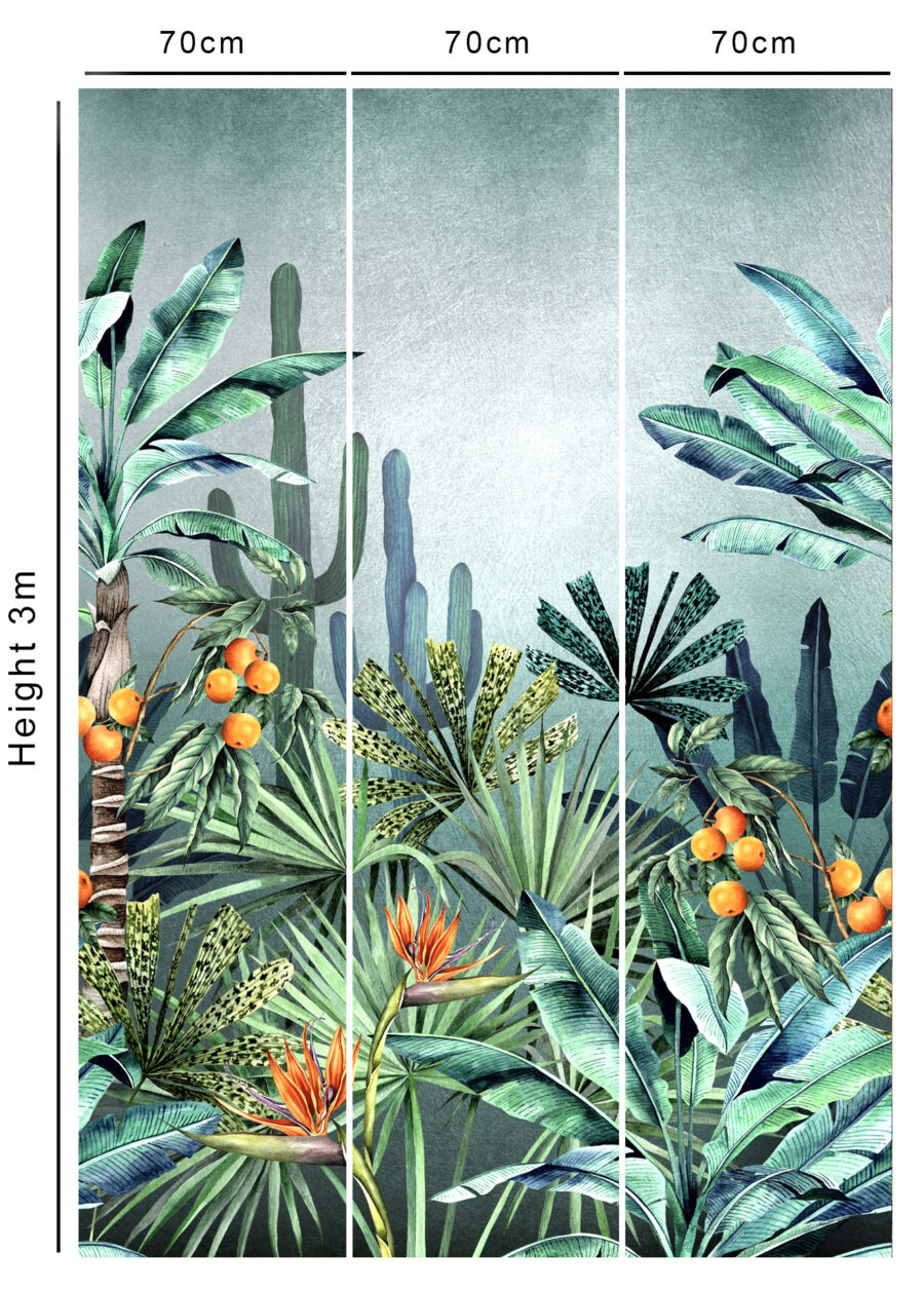 Alternative view of Majorelle Lumiere Silver Metallic Wallpaper