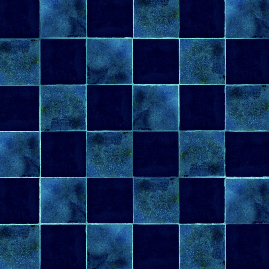 Alternative view of Majorelle Tile Cobalt Wallpaper Sample